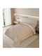 Linea Home Forza Κουβέρτα Πικέ Υπέρδιπλη 220x240εκ. Μπεζ