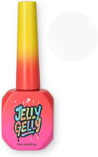 Jelly Gelly Builder Gel Νυχιών Milky Weiß 12ml