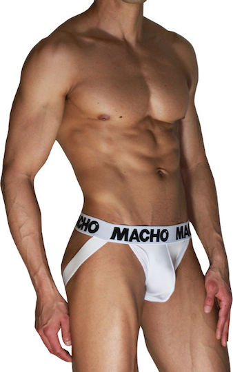 Macho Underwear Herren Sexy Unterwäsche Jockstrap Weiß