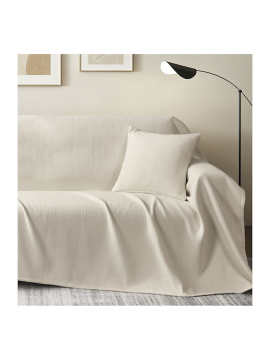 Liolios Home Ριχτάρι Διθέσιου Καναπέ Chenille 180x250εκ. Taupe