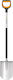 Fiskars Xact 1066729 Sharp Spade Steel Black Orange