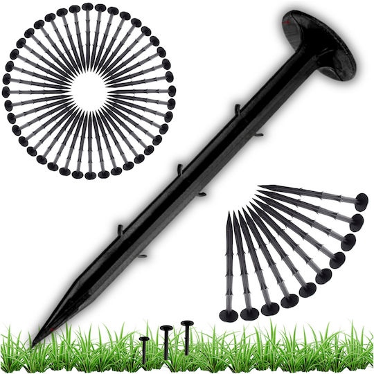 Cuie Ancoră Din Plastic Pentru Gard De Grădină Agrotextile Agrofabric 15cm 50 Bucăți
