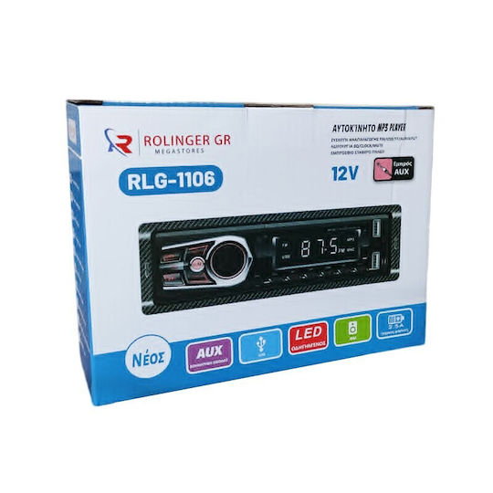 Car Radio 1 DIN Bluetooth USB
