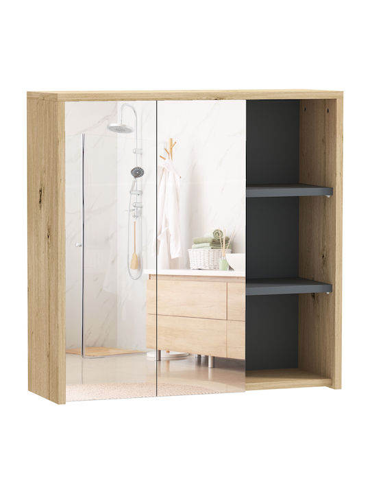 HomCom Rectangular Bathroom Mirror from MDF wit...