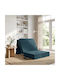 Two-Seater Couch Bed Blue 75x67x45 cm