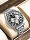 Men's Watch 44.5mm Battery Chronograph with Silver Metal Bracelet
