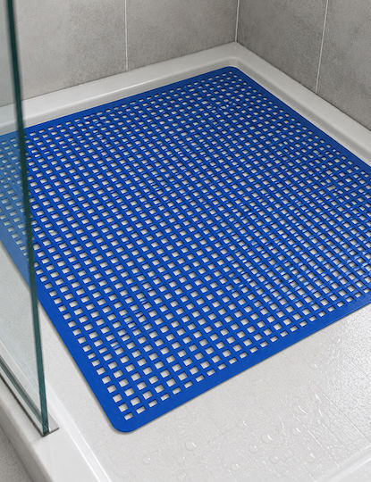 Sidirela Rutschfeste Badewanne mit Saugnäpfen Blau 50x50cm Sidirela Rutschfeste Badewanne mit Saugnäpfen Blau 50x50cm