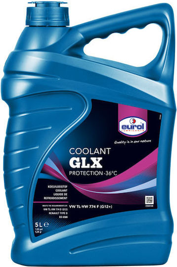 Eurol Coolant GLX Car Coolant Liquid G12+ -36°C Purple Color 5lt