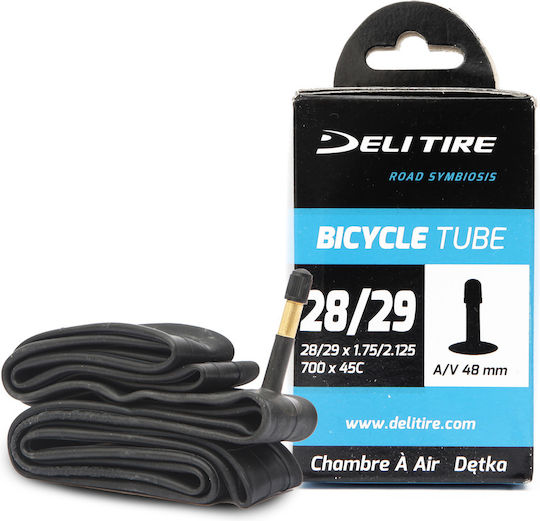 Fahrradschlauch 28 29x1.75 2.125 Av 48mm Box Deli