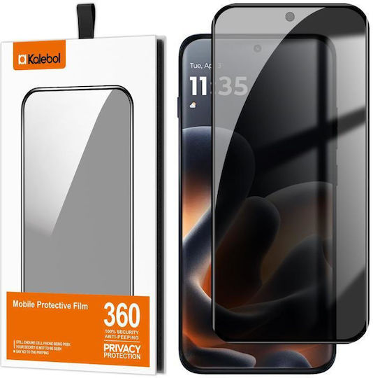 Motorola Edge 70 Pro 5G Kalebol Gebogener Vollflächig Gehärtetes Glas Hochaluminium Vollbild Datenschutz Schutzfolie