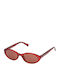 Guess Guess Damen Sonnenbrille mit Burgundisch Horn umrandetem Rahmen GJ00009 66S