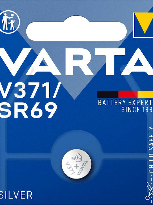Varta V371 Silver Oxide Button Cell Battery Sr69 Watch 1.55v