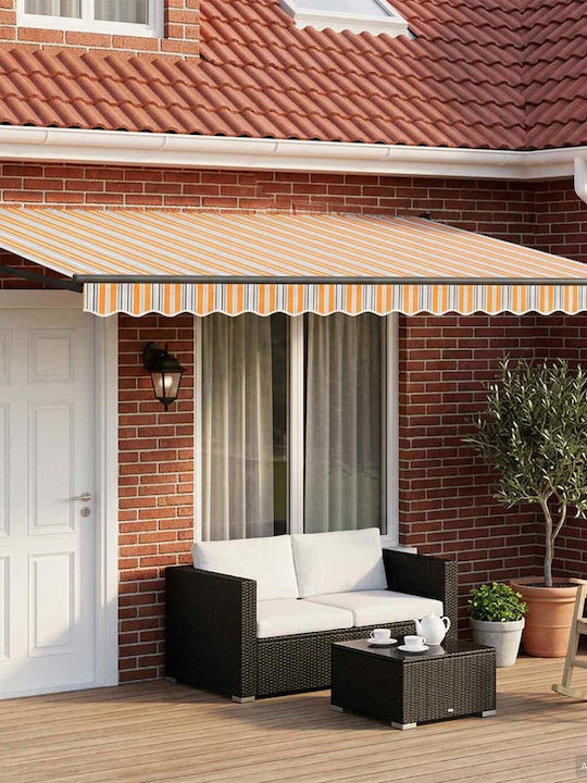 vidaXL Markise Terrasse Blau 5x3m