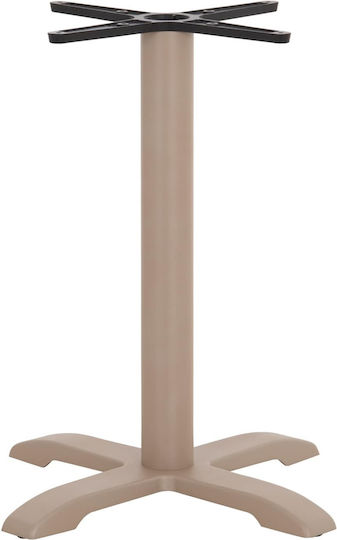 Freebox Table Stand Cast Iron Cappuccino 62x62x72cm