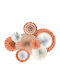 Decorative Gold Rosettes Communion Wedding Party 8pcs