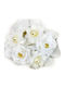 Ornament Decorativ Lumânare Flori Albe 14cm