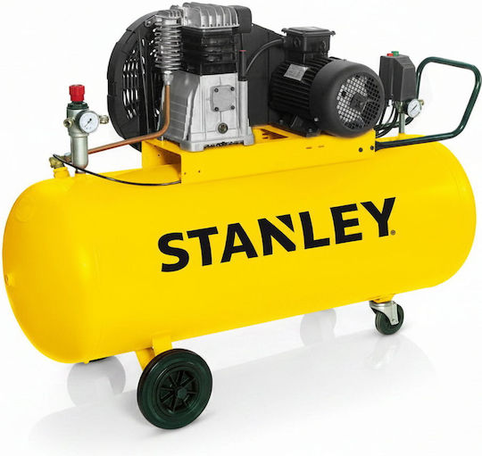 Stanley Einphasiger Luftkompressor 94dB mit Leistung 3hp und Luftkammer 200lt