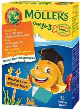 Moller's Ωμέγα 3 36 κάψουλες Πορτοκάλι