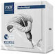 Парти Салфетки Airlaid Nonwoven Черни Memory Flower Wake 40x40см 50 Бройки