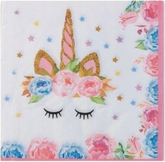 Einhorn Party-Servietten 33x33cm 12 Stück