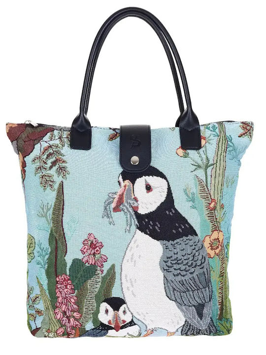 Signare Women's Shoulder Shopper Bag Light Blue