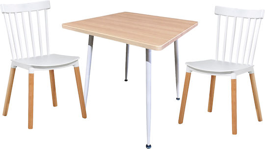 Set Mobila Living Timberon Cu 2 Scaune 70x70cm