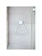 SteweHome Single Bathroom Ring With Screws Inox White