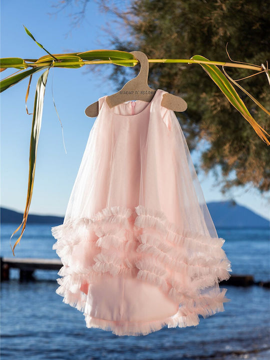 Sugar N Spice Pink Baptism Dress