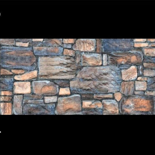 3D Wall Panel from Styrofoam Grey 100x50cm 10 Pieces