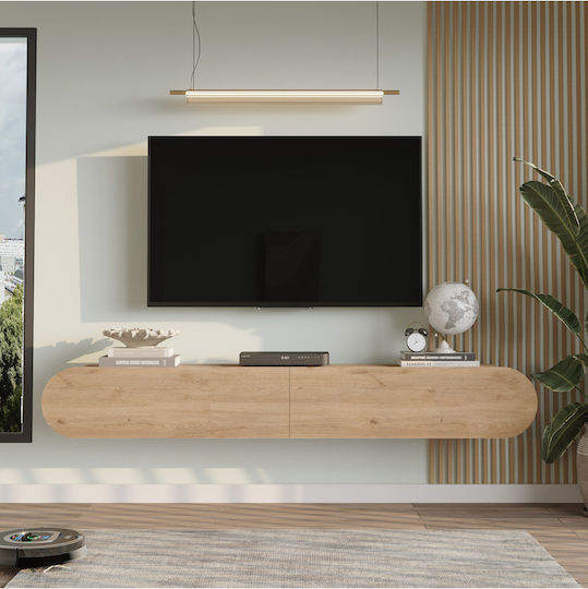 Έπιπλο Τηλεόρασης Μπεζ Μ180xΠ31xΥ30cm
