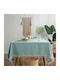 FRIPIA Linen Turquoise Tablecloth 140x250cm