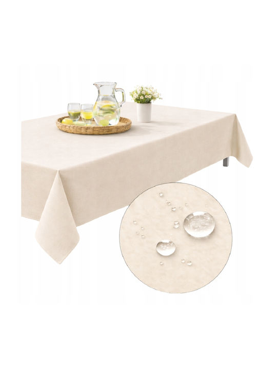 Now Art Stain Resistant Tablecloth Light Beige 155x200cm