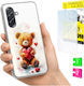 Case Samsung Galaxy A36 A56 Photo Case Back Bear Glass 9h