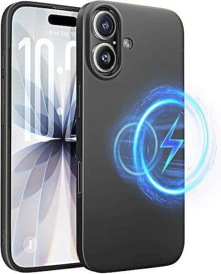 Case Cover Back Iphone 17 Magsafe Ultra Slim Matte Silicone Black
