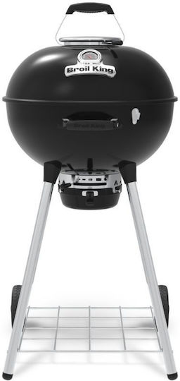 Broil King Rostfreier Stahl Holzkohlegrill Kessel mit einem Deckel und Thermometer 57x57cm