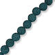 Lava Bead Petrol 8mm 40cm Strand 46 Beads