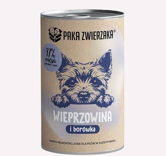 Paka Zwierzaka Υγρή Τροφή Σκύλων με Χοιρινό 400gr