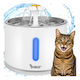Purlov Automatic Stainless Steel Waterer / Fountain for Dog & Cat 2.4l 18.8cm in Blue Colour