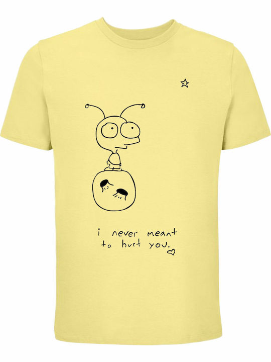 Unisex T-shirt Moby I Never Meant To Hurt You Hellgelbe