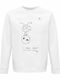 Bio-Unisex Sweatshirt "Moby I Never Meant To Hurt You" Weiß