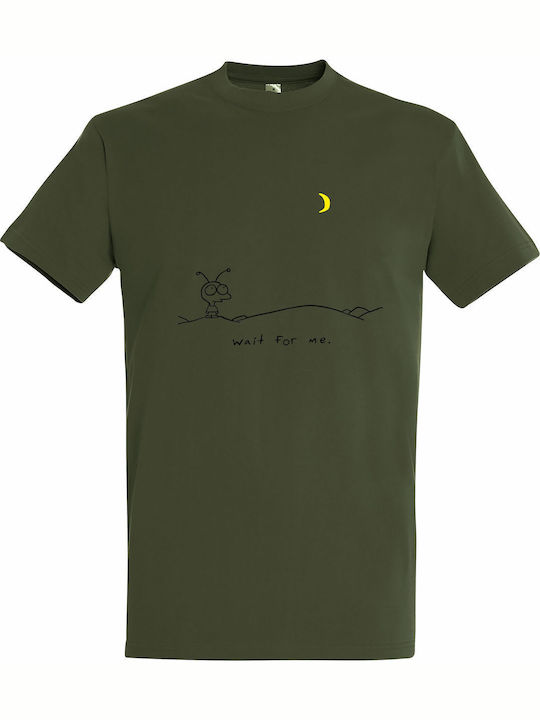 T-shirt Unisex " Moby Wait Me " Army