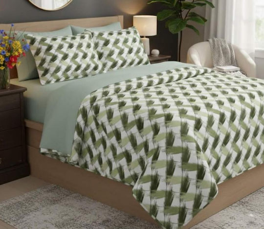 MayHome MayHome Coverlet Set Single Cotton & Polyester Geometric 160x240cm