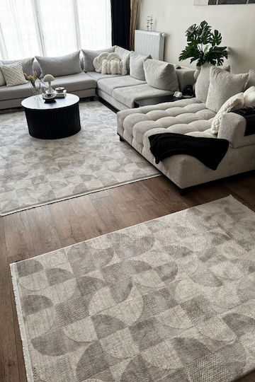 SteweHome Χαλί Ορθογώνιο Γκρι 100x300cm