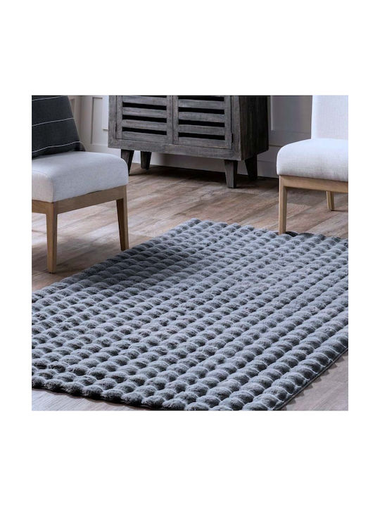 To megalo pazari Non-Slip Rug Rectangular Furry...