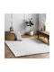To megalo pazari Non-slip Rug Rectangular Furry White 120x180cm