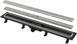 Alcadrain Stainless Steel Grey Floor Siphon 4 Pieces