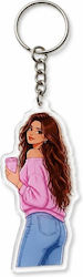 Ακρυλικό Μπρελόκ “pink Coffee Girl” – Aesthetic Keychain Ακρυλικό Μπρελόκ “pink Coffee Girl” – Aesthetic Keychain
