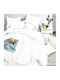 To megalo pazari Super-Double Bed Sheets Set 225x245cm White 4 Pieces