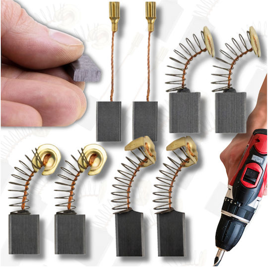 Carbon Brushes Power Tools Grinder Drill Set 4 Pieces