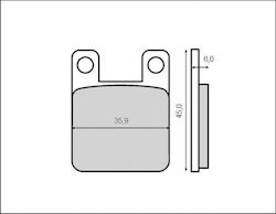 Brenta Brake Pads Kh115 Organic